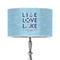 Live Love Lake 12" Drum Lampshade - ON STAND (Poly Film)