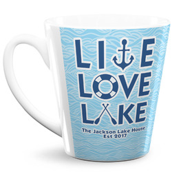 Live Love Lake 12 Oz Latte Mug (Personalized)