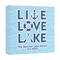 Live Love Lake 12x12 - Canvas Print - Angled View