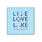 Live Love Lake Wood Print - 12x12 (Personalized)