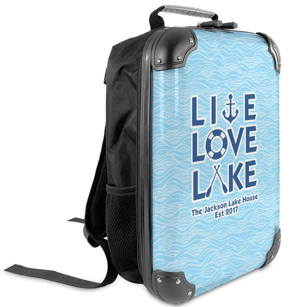 Custom Live Love Lake Kids Hard Shell Backpack (Personalized)