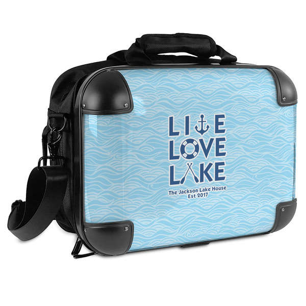 Custom Live Love Lake Hard Shell Briefcase - 15" (Personalized)