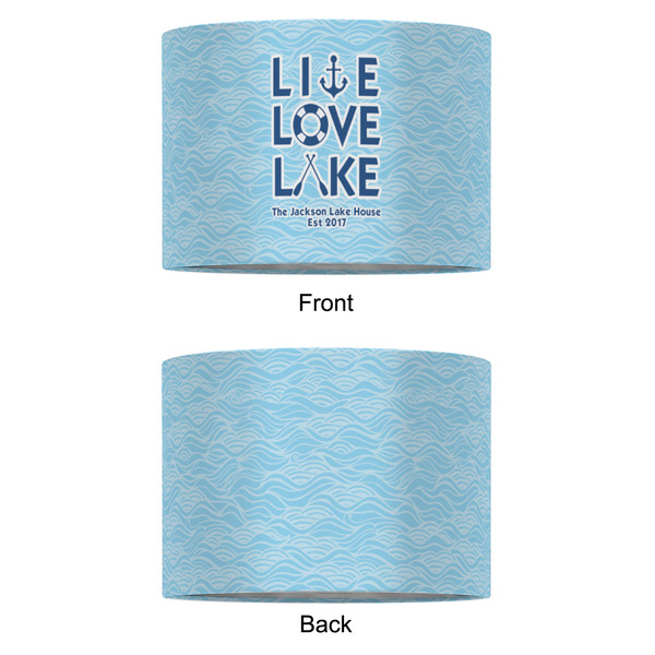 Live Love Lake 16" Drum Lampshade - APPROVAL (Fabric)