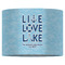 Live Love Lake 16" Drum Lampshade - FRONT (Fabric)