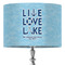 Live Love Lake 16" Drum Lampshade - ON STAND (Fabric)