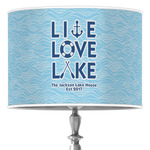 Live Love Lake Drum Lamp Shade (Personalized)
