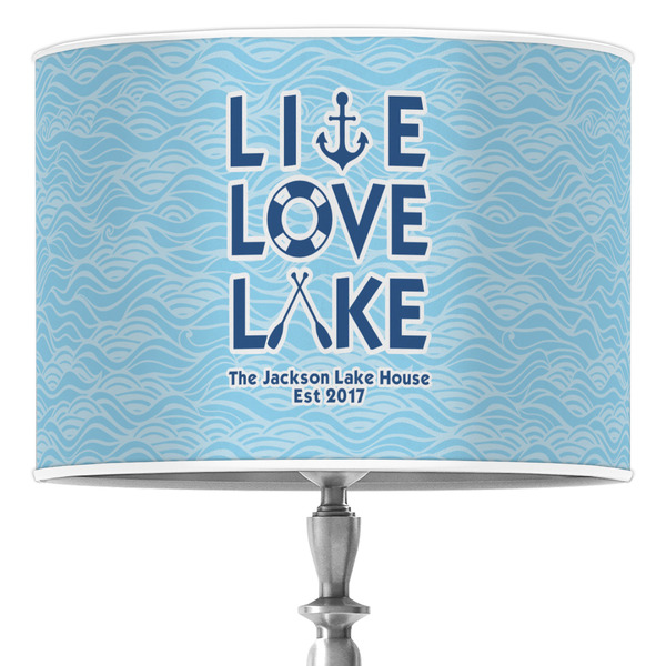 Custom Live Love Lake Drum Lamp Shade (Personalized)