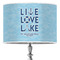 Live Love Lake 16" Drum Lampshade - ON STAND (Poly Film)