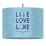 Live Love Lake Drum Pendant Lamp (Personalized)
