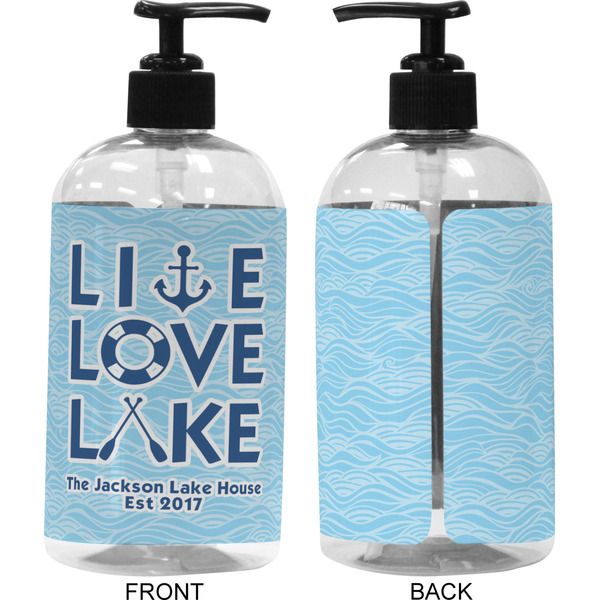 Live Love Lake 16 oz Plastic Liquid Dispenser (Approval)