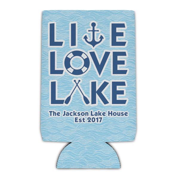 Custom Live Love Lake Can Cooler (16 oz) (Personalized)