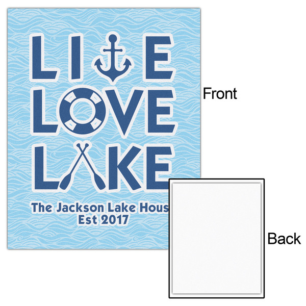 Live Love Lake 16x20 - Matte Poster - Front & Back