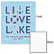 Live Love Lake 16x20 - Matte Poster - Front & Back