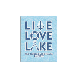 Live Love Lake Poster - Multiple Sizes (Personalized)