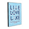 Live Love Lake 16x20 Wood Print - Angle View