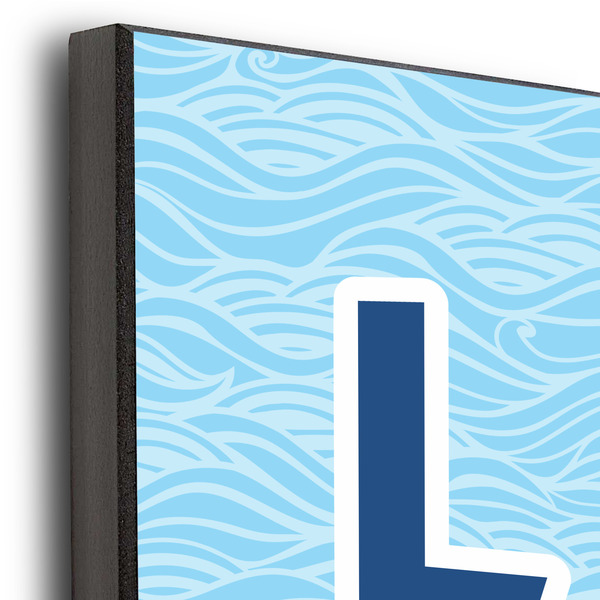 Live Love Lake 16x20 Wood Print - Closeup