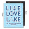 Live Love Lake 16x20 Wood Print - Front & Back View