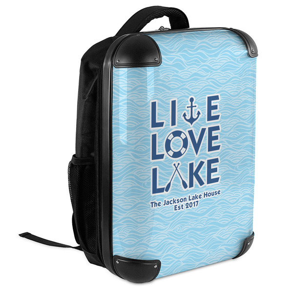 Live Love Lake 18" Hard Shell Backpacks - ANGLED VIEW