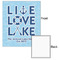 Live Love Lake 20x24 - Matte Poster - Front & Back