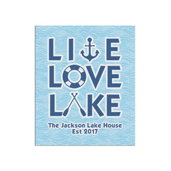 Live Love Lake Poster - Matte - 20x24 (Personalized)