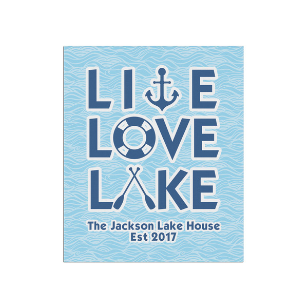 Custom Live Love Lake Poster - Matte - 20x24 (Personalized)