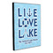 Live Love Lake 20x24 Wood Print - Angle View