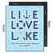 Live Love Lake 20x24 Wood Print - Front & Back View