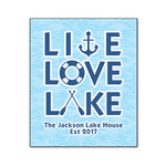 Live Love Lake Wood Print - 20x24 (Personalized)