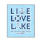 Live Love Lake Wood Print - 20x24 (Personalized)