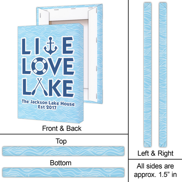 Live Love Lake 20x30 - Canvas Print - Approval