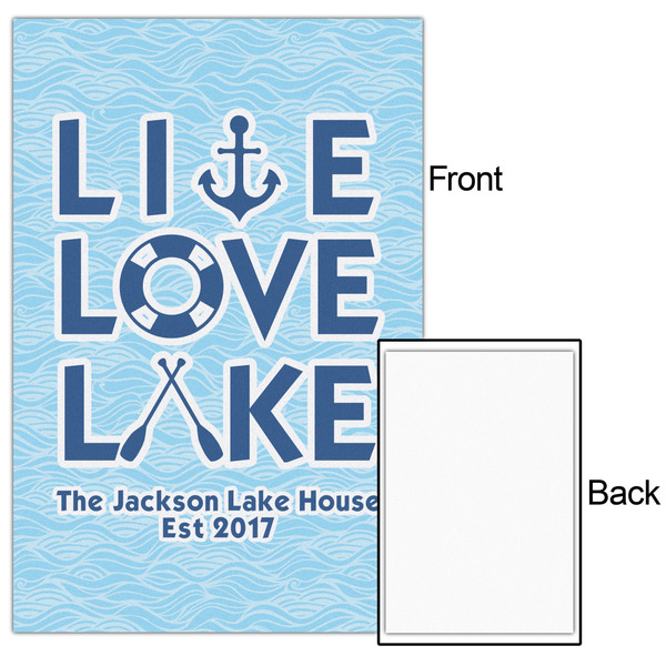 Live Love Lake 20x30 - Matte Poster - Front & Back