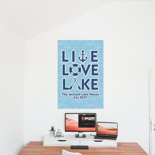 Live Love Lake 24x36 - Matte Poster - On the Wall