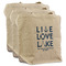 Live Love Lake Reusable Cotton Grocery Bags - Set of 3 (Personalized)