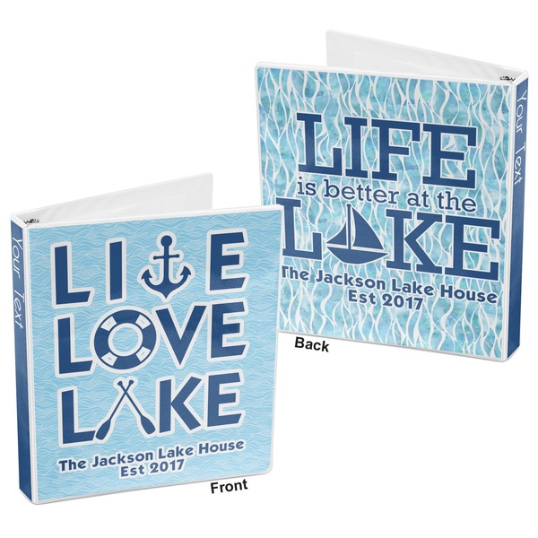 Live Love Lake 3-Ring Binder Front and Back