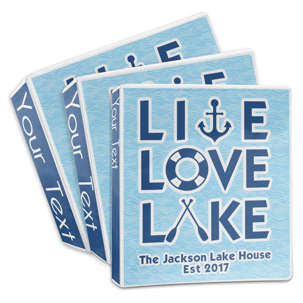 Custom Live Love Lake 3-Ring Binder (Personalized)