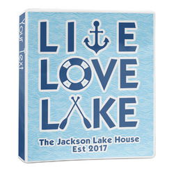 Live Love Lake 3-Ring Binder (Personalized)
