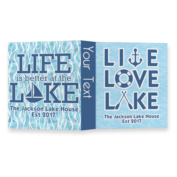 Live Love Lake 3 Ring Binders - Full Wrap - 1" - OPEN OUTSIDE