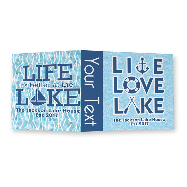 Live Love Lake 3 Ring Binders - Full Wrap - 2" - OPEN OUTSIDE