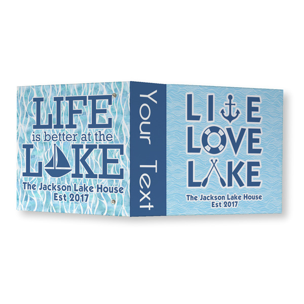 Live Love Lake 3 Ring Binders - Full Wrap - 3" - OPEN OUTSIDE