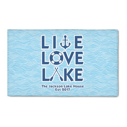 Live Love Lake 3' x 5' Indoor Area Rug (Personalized)