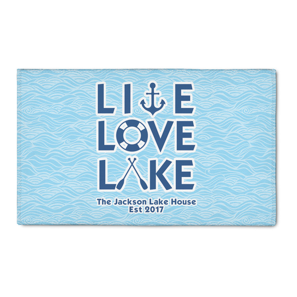 Custom Live Love Lake 3' x 5' Indoor Area Rug (Personalized)