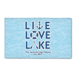 Live Love Lake 3' x 5' Patio Rug (Personalized)