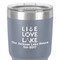 Live Love Lake 30 oz Stainless Steel Ringneck Tumbler - Grey - Close Up