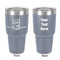 Live Love Lake 30 oz Stainless Steel Ringneck Tumbler - Grey - Double Sided - Front & Back