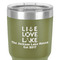 Live Love Lake 30 oz Stainless Steel Ringneck Tumbler - Olive - Close Up