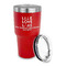 Live Love Lake 30 oz Stainless Steel Ringneck Tumblers - Red - LID OFF