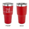 Live Love Lake 30 oz Stainless Steel Ringneck Tumblers - Red - Single Sided - APPROVAL