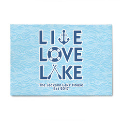 Live Love Lake 4' x 6' Indoor Area Rug (Personalized)