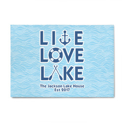 Live Love Lake 4' x 6' Patio Rug (Personalized)