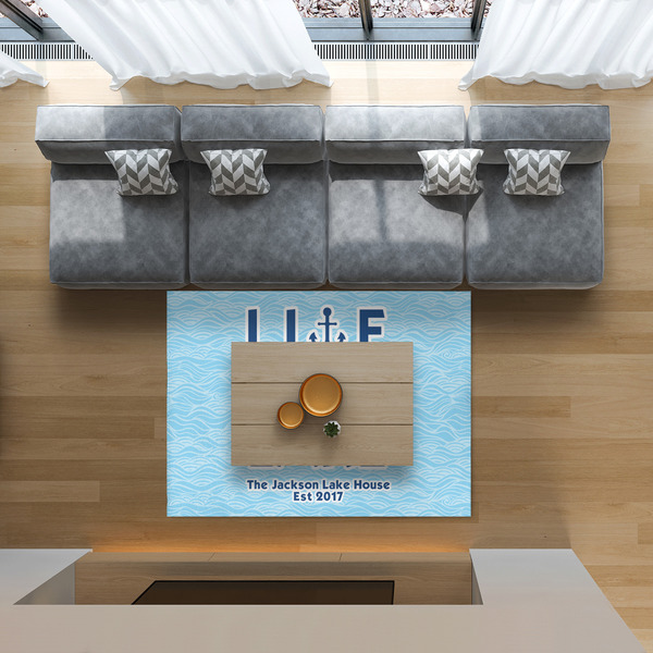 Live Love Lake 5'x7' Indoor Area Rugs - IN CONTEXT